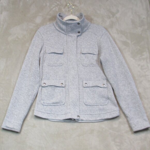 Patagonia Better Jacket Womens Gray Fleece Full Zip Cargo Pockets Size Medium - Picture 4 of 13